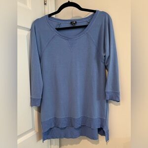 Cable & Gauge Periwinkle 3/4 Sleeve Sweatshirt S light super soft